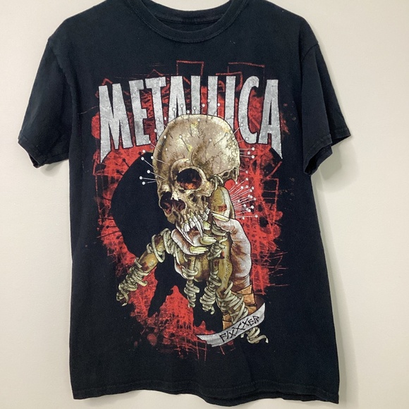 Metallica Fixxxer Pushead T Shirt Mens Size Medium Skull Graphic Tee  Brand size - Picture 1 of 10